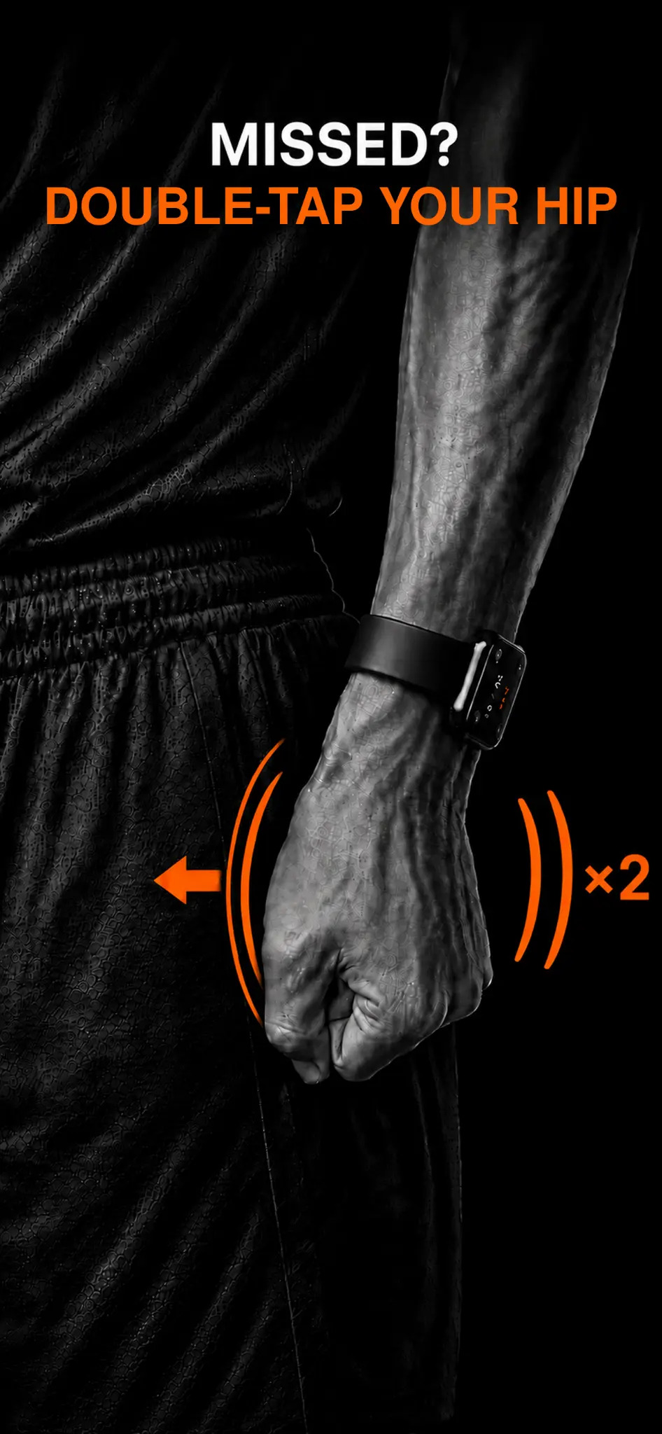Basketball player double-tapping their hip after a missed shot